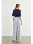 Pantalon large taille haute