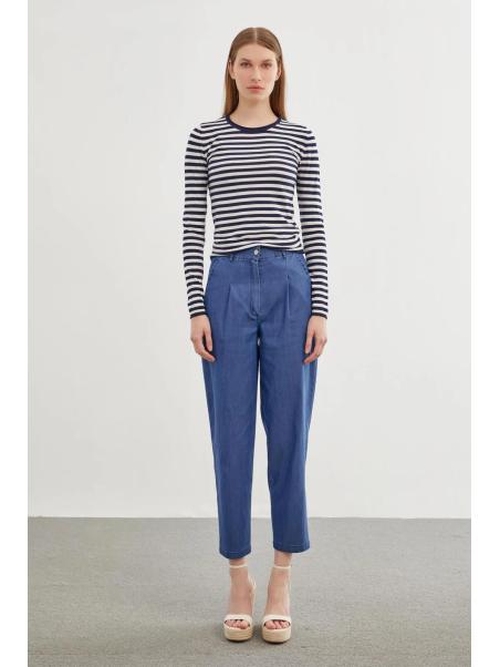  Pantalon Palazzo Dark Blue P-0180
