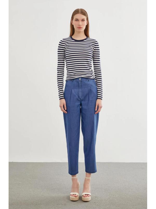  Pantalon Palazzo Dark Blue P-0180