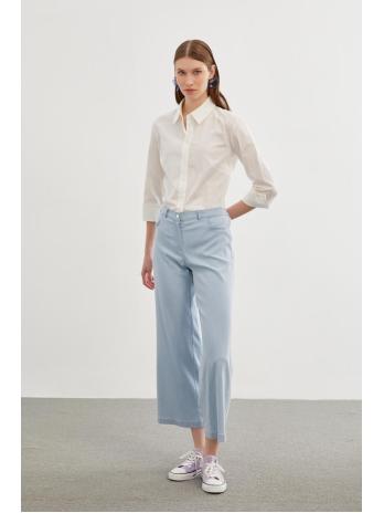 Pantalon Denim Wide Leg Bleu clair P-0136