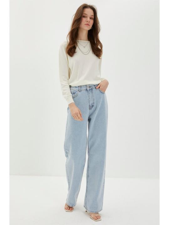  Pantalon en jean bleu calir P-0140