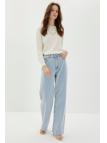  Pantalon en jean bleu calir P-0140