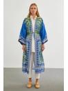 Kimono bleu à motifs IO-0168