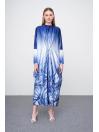 Robe longue détaillée à motifs floraux E-0381