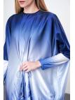 Robe longue détaillée à motifs floraux E-0381