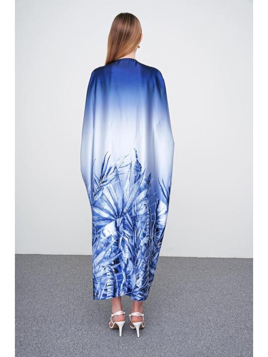 Robe longue détaillée à motifs floraux E-0381