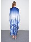 Robe longue détaillée à motifs floraux E-0381