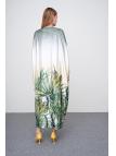Robe longue détaillée à motifs floraux E-0381