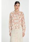 Chemise  détaillée à poche à motifs G-0081