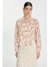 Chemise  détaillée à poche à motifs G-0081