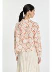 Chemise  détaillée à poche à motifs G-0081