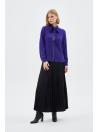 Chemise à manches longues à col noeud G-0088