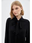 Chemise à manches longues à col noeud G-0088