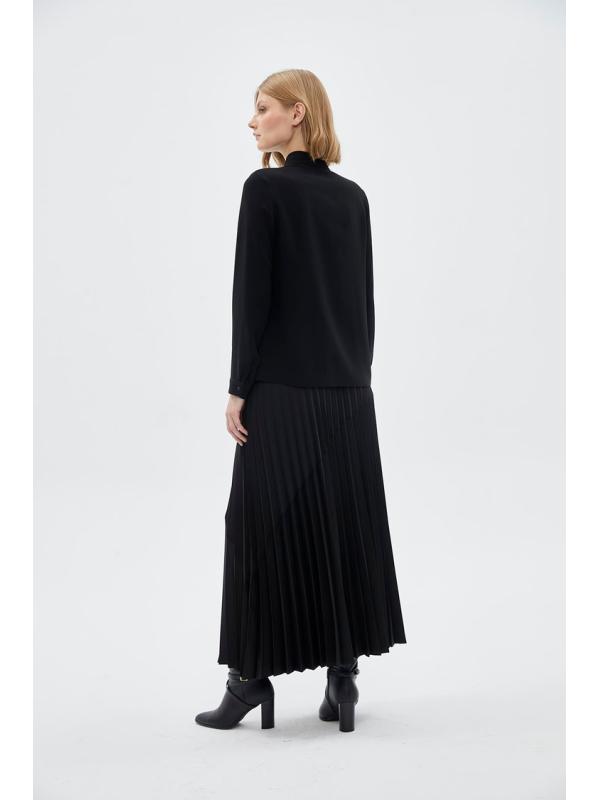 Chemise à manches longues à col noeud G-0088