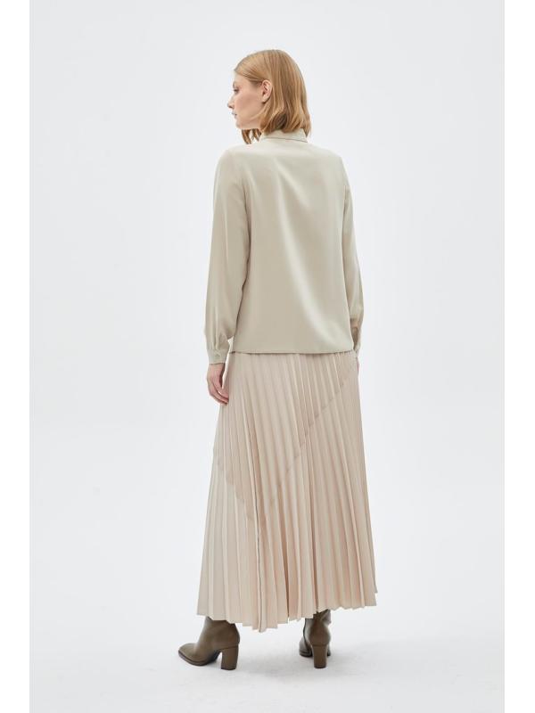 Chemise à manches longues à col noeud G-0088