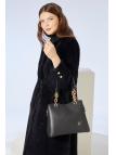 Bandoulière chaîne détaillée Sac noir Z0310