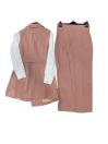 Col croisé ceinturé Lavande Triple combinaison Set TK-0911