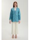 Ensemble deux pièces haut intérieur et veste jacquard TK-1569