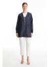 Ensemble deux pièces haut intérieur et veste jacquard TK-1569