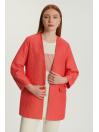 Ensemble deux pièces haut intérieur et veste jacquard TK-1569