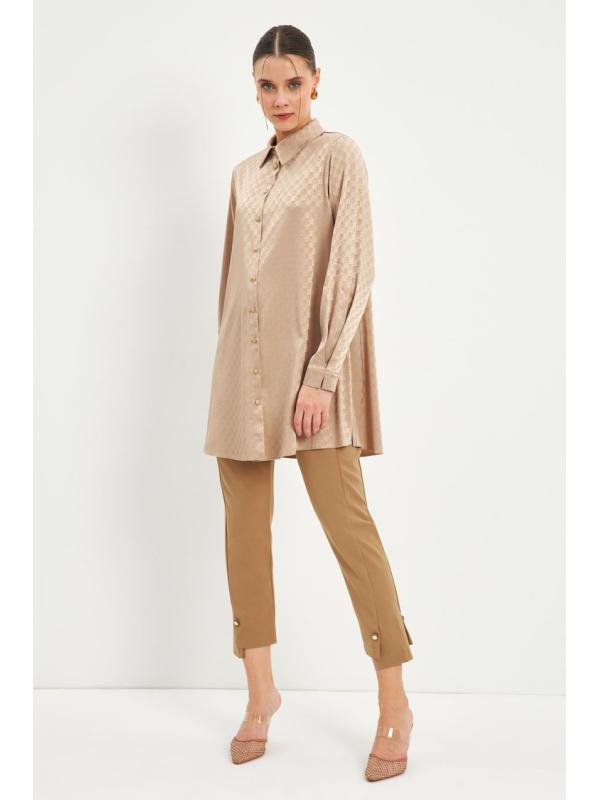 Chemise boutonnée à motif Monogram T-1515