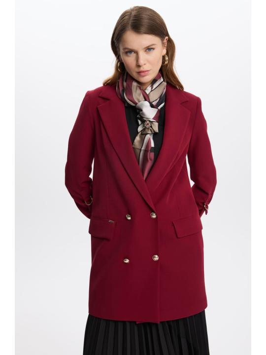 Veste longue détaillée C-0029
