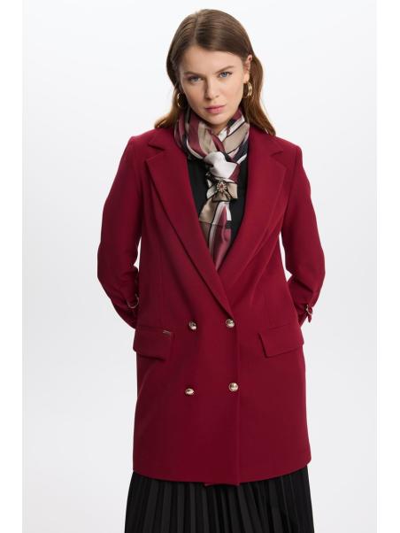 Veste longue détaillée C-0029