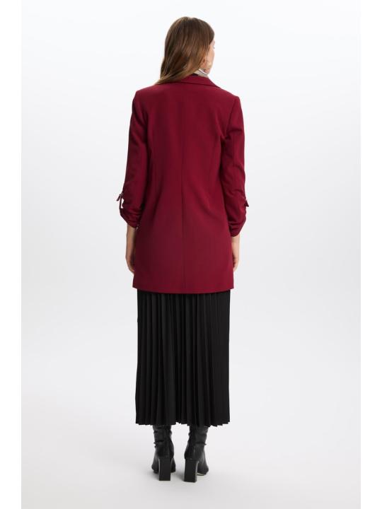 Veste longue détaillée C-0029