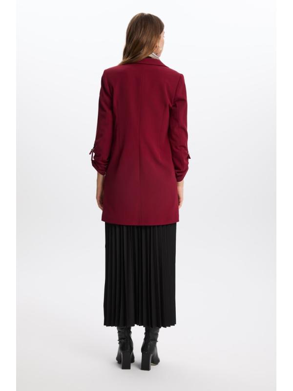 Veste longue détaillée C-0029