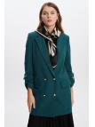 Veste longue détaillée C-0029