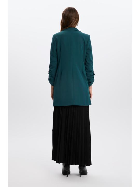 Veste longue détaillée C-0029