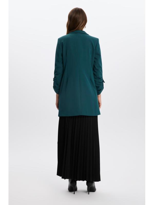 Veste longue détaillée C-0029