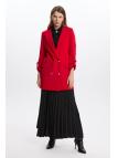 Veste longue détaillée C-0029