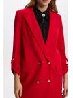 Veste longue détaillée C-0029