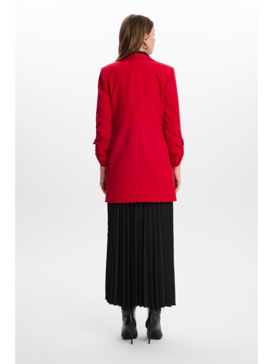 Veste longue détaillée C-0029