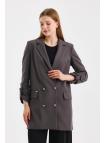 Veste longue détaillée C-0029