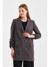Veste longue détaillée C-0029