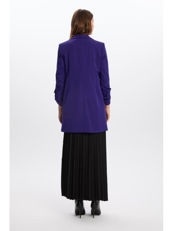 Veste longue détaillée C-0029