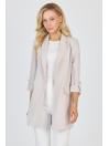 Veste beige à double boutonnage avec poches C-0145