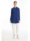 Fermeture éclair détaillée veste blanche C-0130