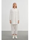 Veste blanc brodée C-0094