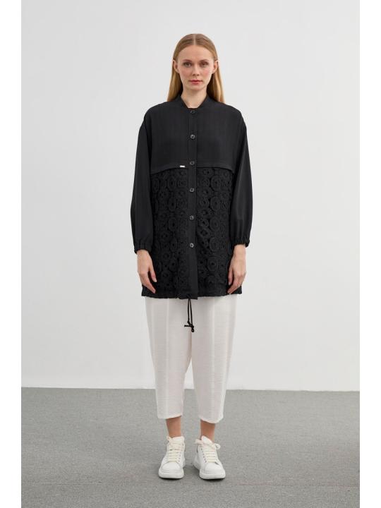 Veste blanc brodée C-0094