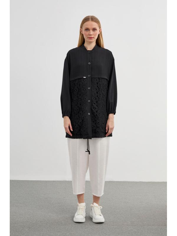 Veste blanc brodée C-0094