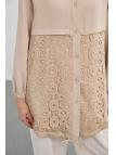 Veste blanc brodée C-0094