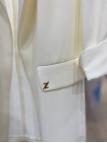 Veste beige à double boutonnage avec poches C-0145