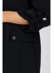 Veste beige à double boutonnage avec poches C-0145