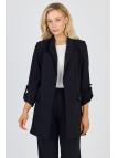 Veste beige à double boutonnage avec poches C-0145