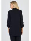 Veste beige à double boutonnage avec poches C-0145