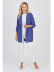 Veste beige à double boutonnage avec poches C-0145