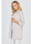 Veste beige à double boutonnage avec poches C-0145